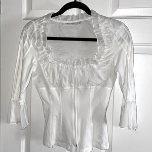 Anne Fontaine “Solana” white top , sz 36